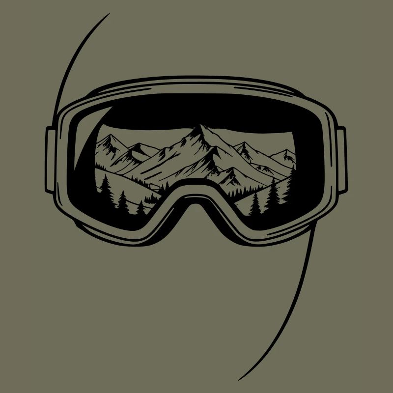 Summit View Ski Goggles Graphic