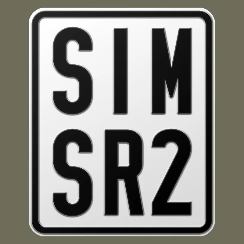 Simson SR2 Moped License Plate