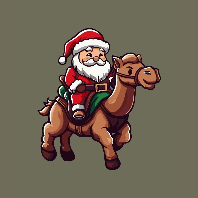 Kamel Weihnachtsmann