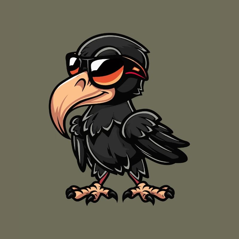 Rabe Vogel Comic Cool