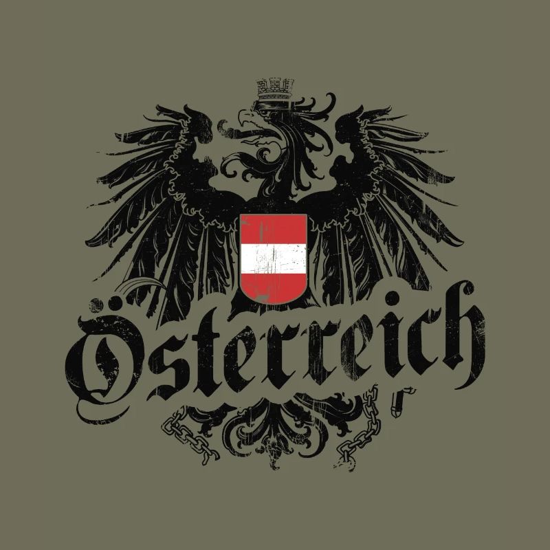 ÖSTERREICH WAPPEN ADLER AUSTRIA FLAGGE GESCHENK