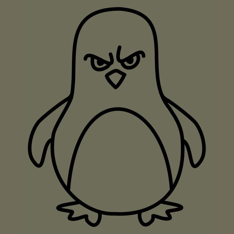 lustiger pinguin