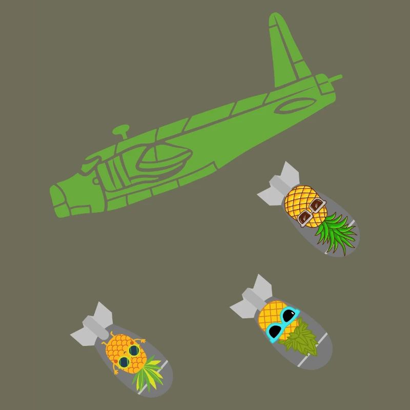 Green Pineapple Bomb Flugzeug