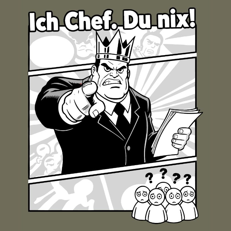 Ich Chef Du Nix Comic Motif