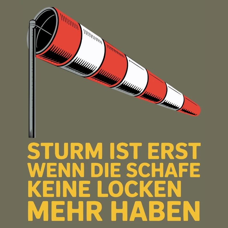 Storm text with windsock