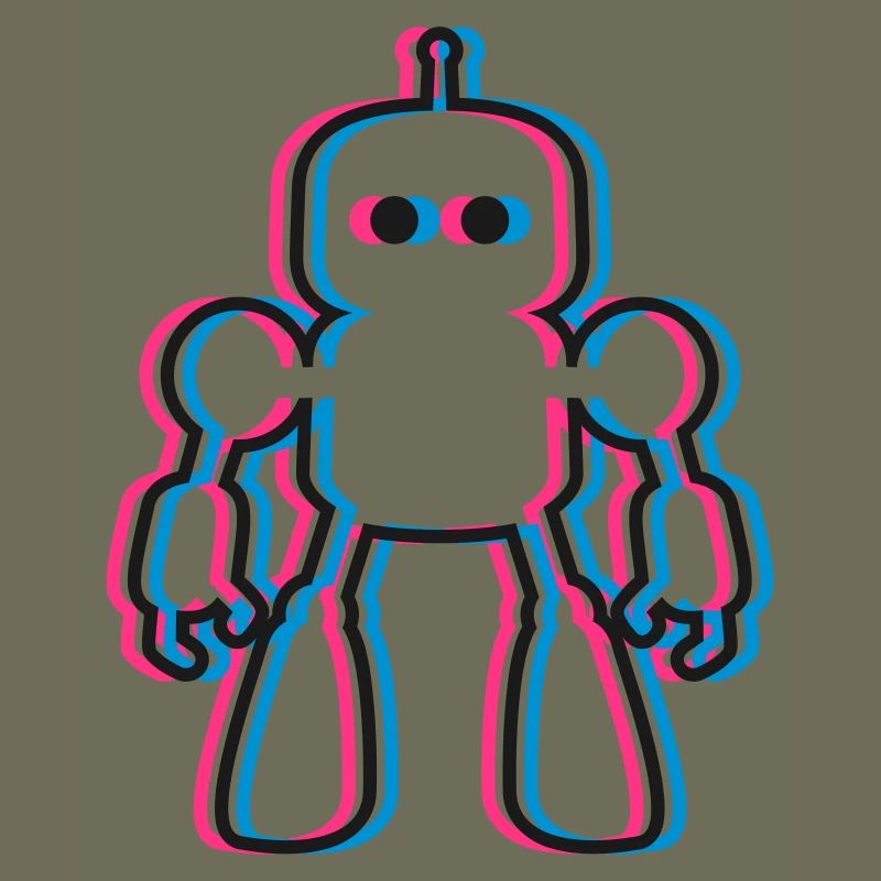 Robot 3D Effect IA Science-Fi