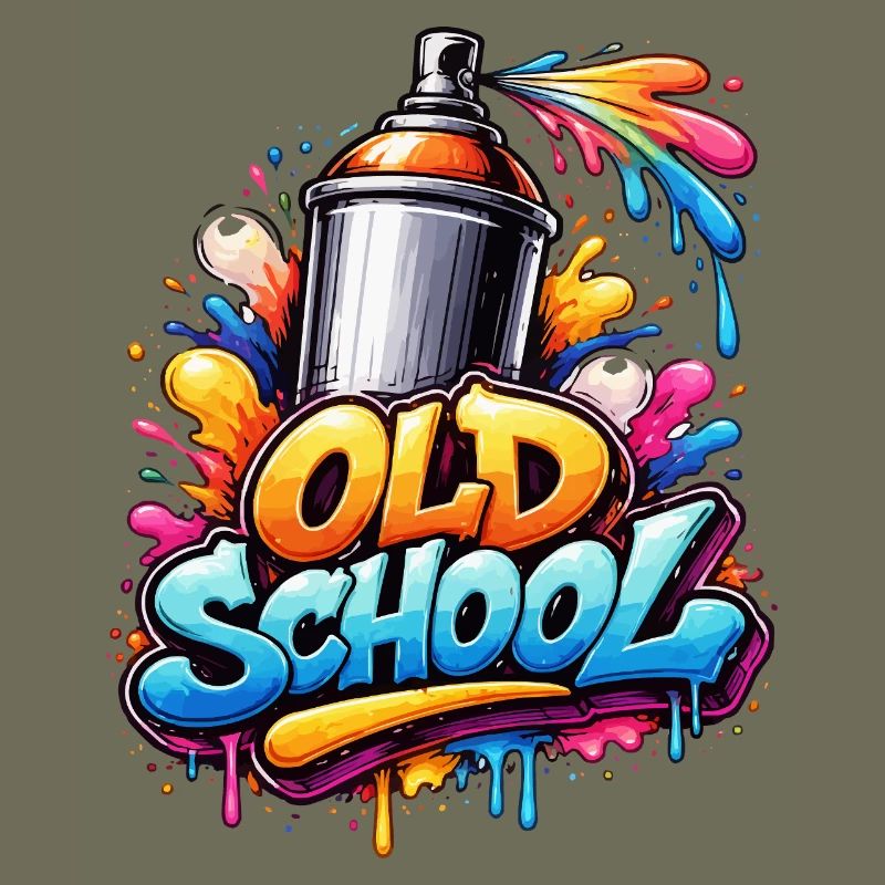 Old School Graffiti Spray Burst