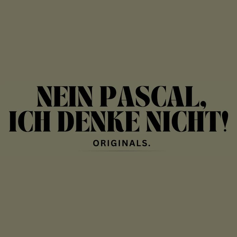 Non Pascal, je ne pense pas !