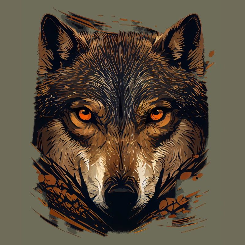 Wolf Face Brown