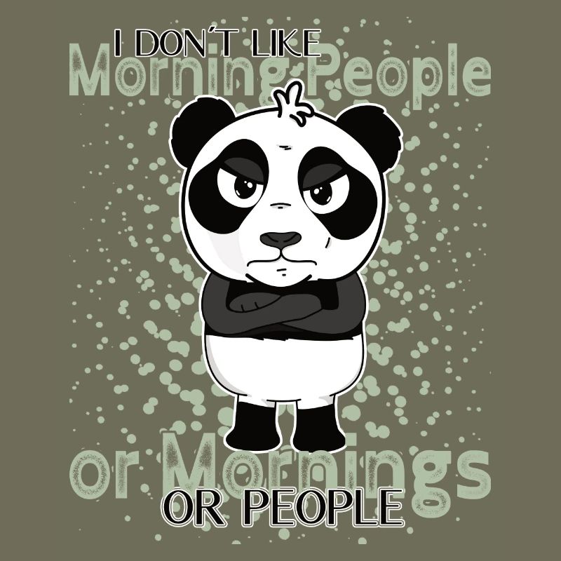 Don’t Like Mornings – Grumpy Panda Humor