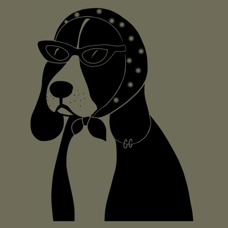 Beagle mit Stil