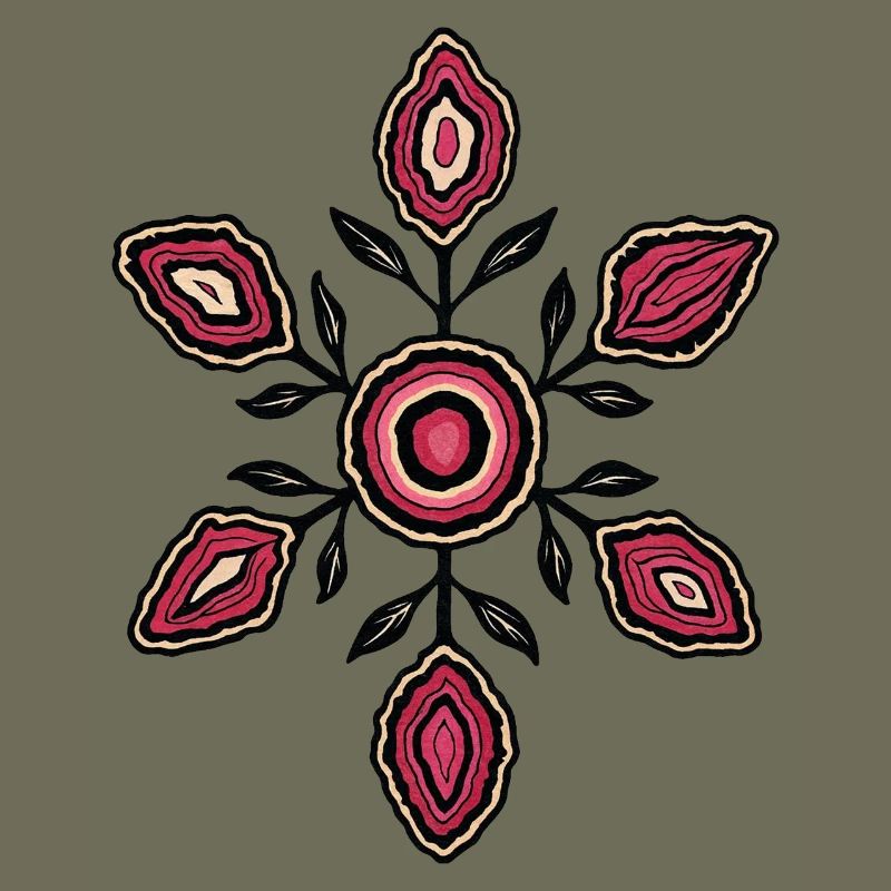 Rose Petal Mandala Pattern