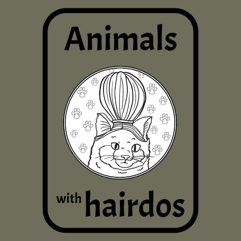Chat avec coiffure