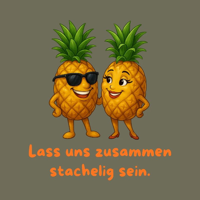 Pineapple duo: Prickly together