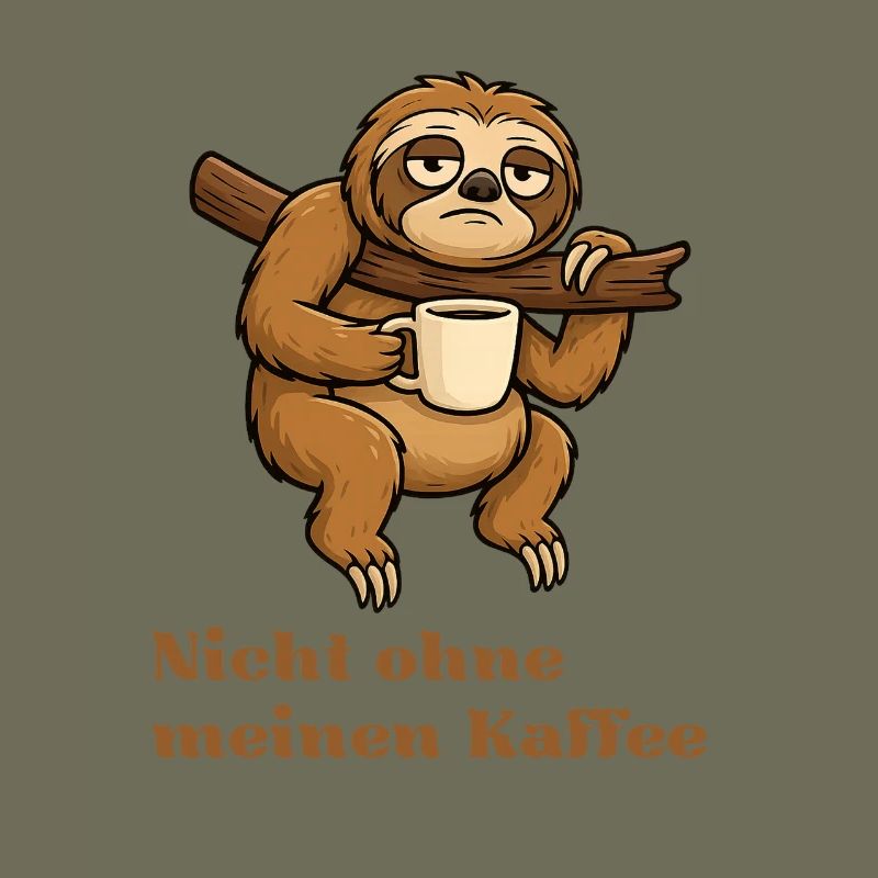 Nicht ohne meinen Kaffee Sloth