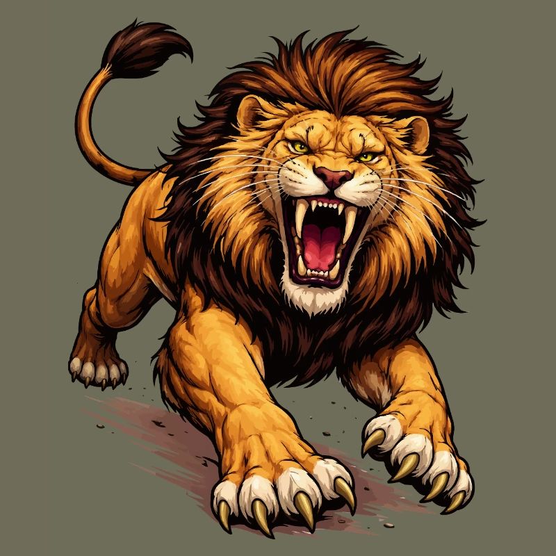 Fierce Lion Comic