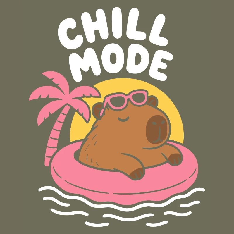 Chill Mode Floating Capybara