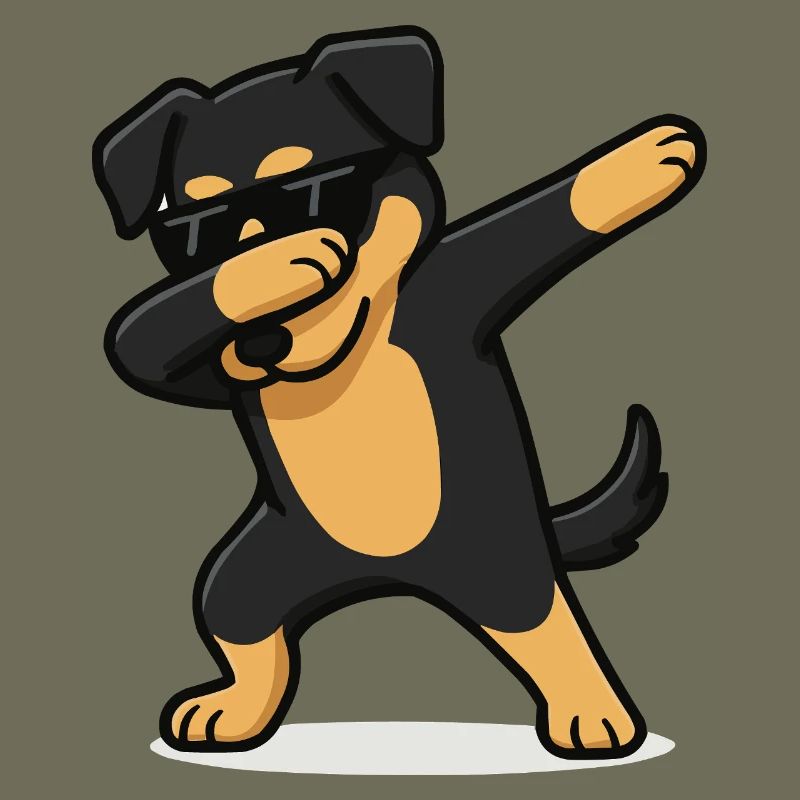 hund comic dabbing