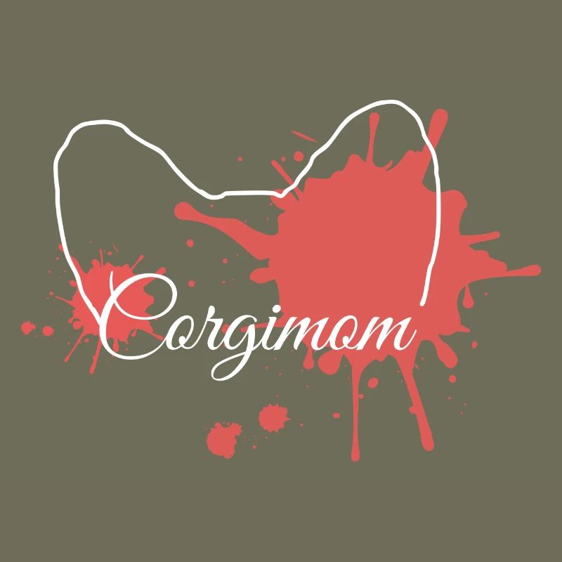 Corgimom Red Splash