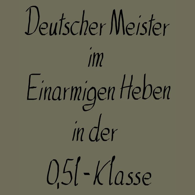 Meister Einarmiges Heben Bier Party Feier Geschenk
