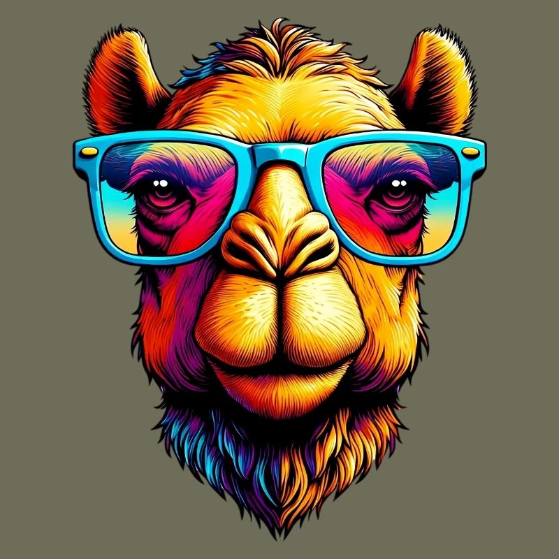 Camel mit Sonnenbrille