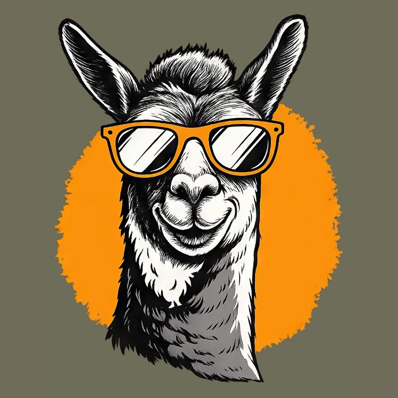 Llama with sunglasses