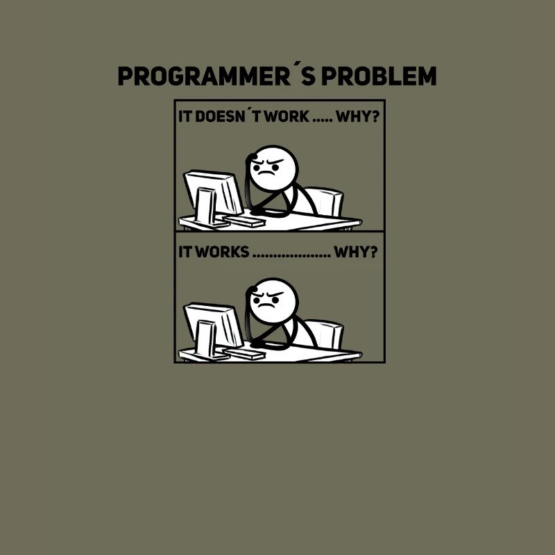 Programmierer Humor – Manchmal klappt’s nicht Shir