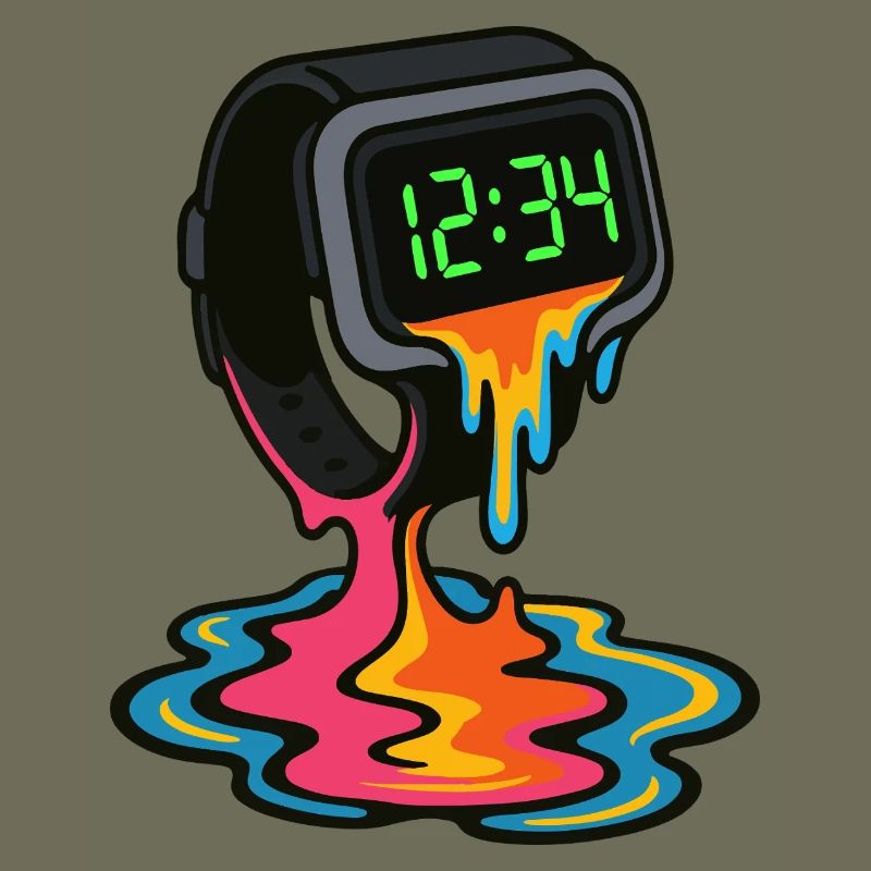 Melting Neon Watch