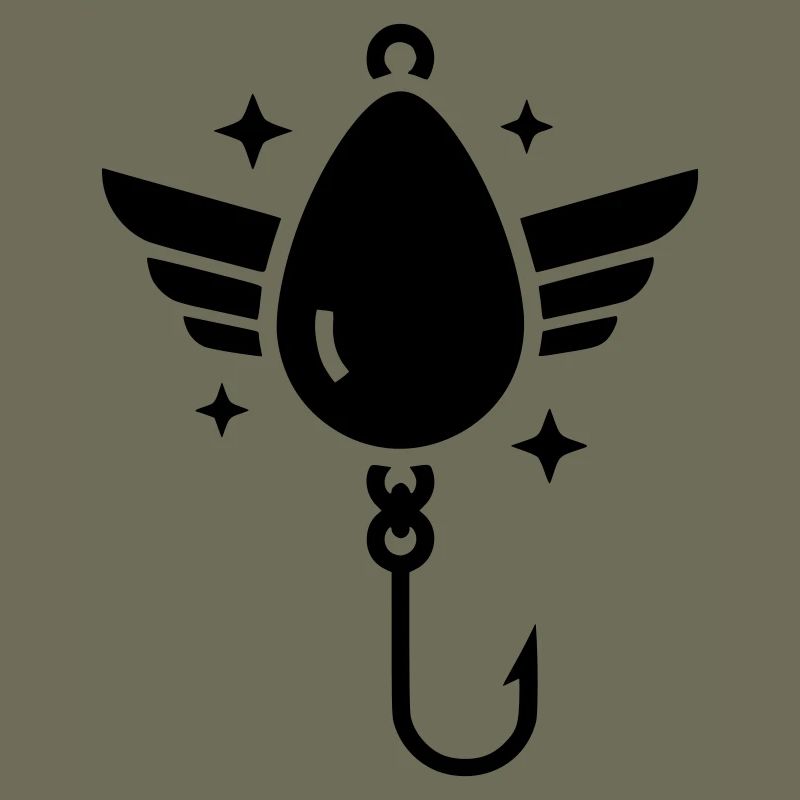 Holy Fishhook Wings Vector