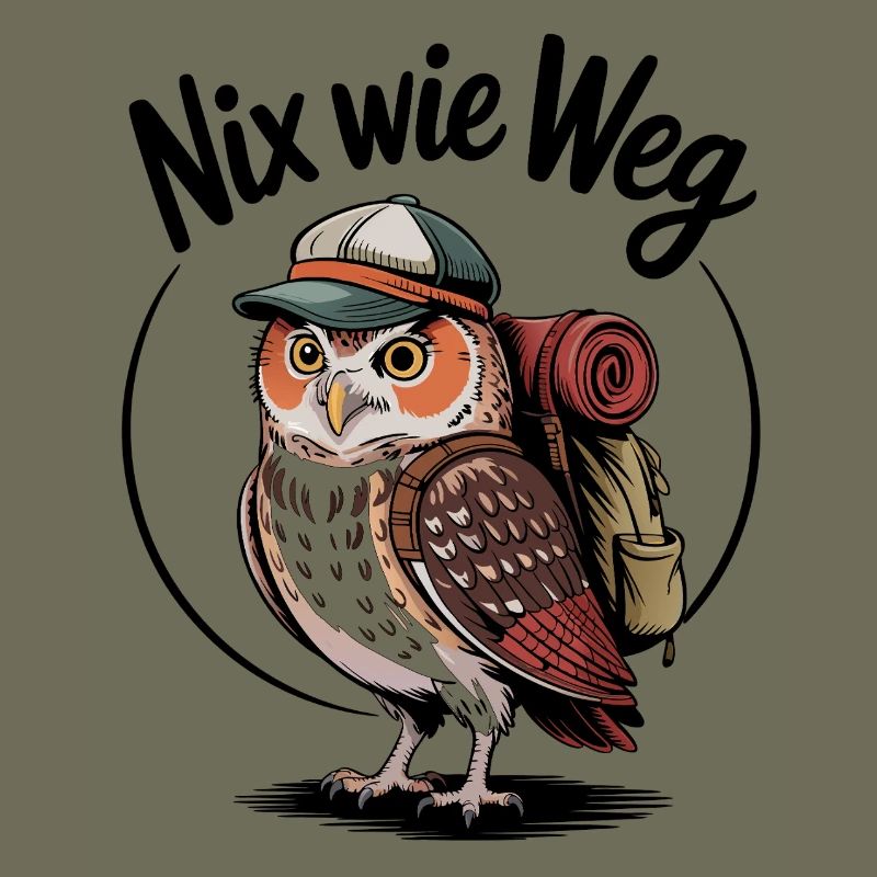 Waldabenteuer Eule mit Rucksack