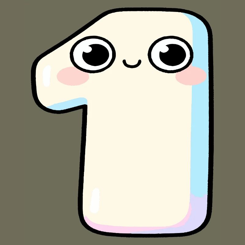 Nummer Eins Kawaii-Pastel