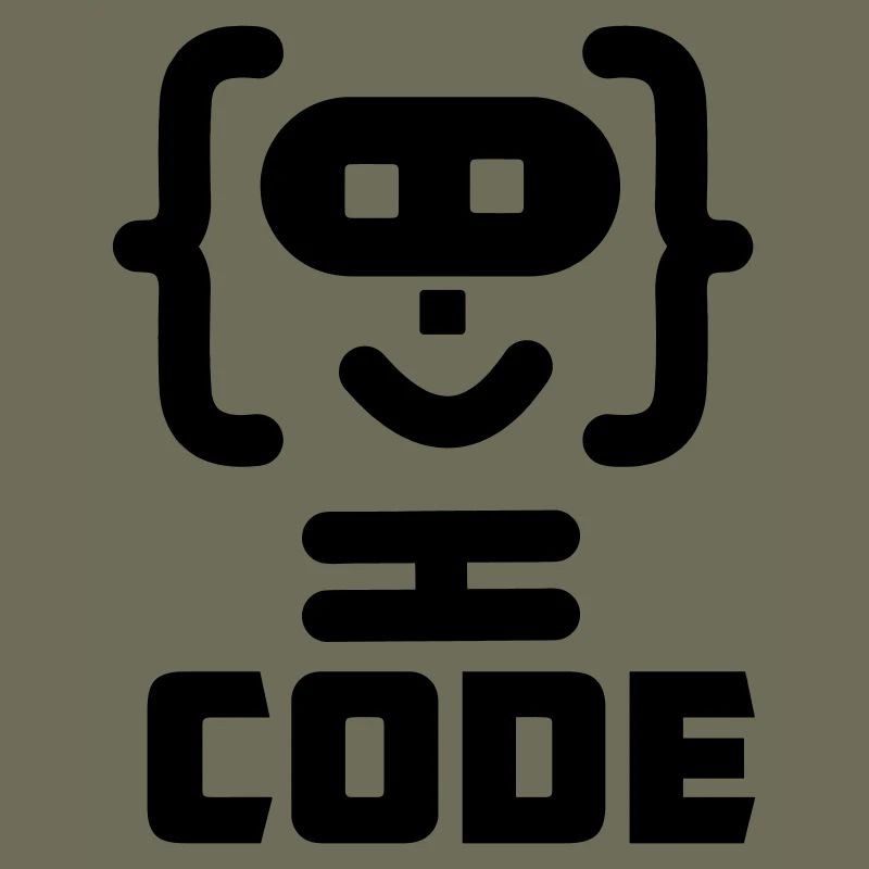 Hacker programmer code logo with text CODE