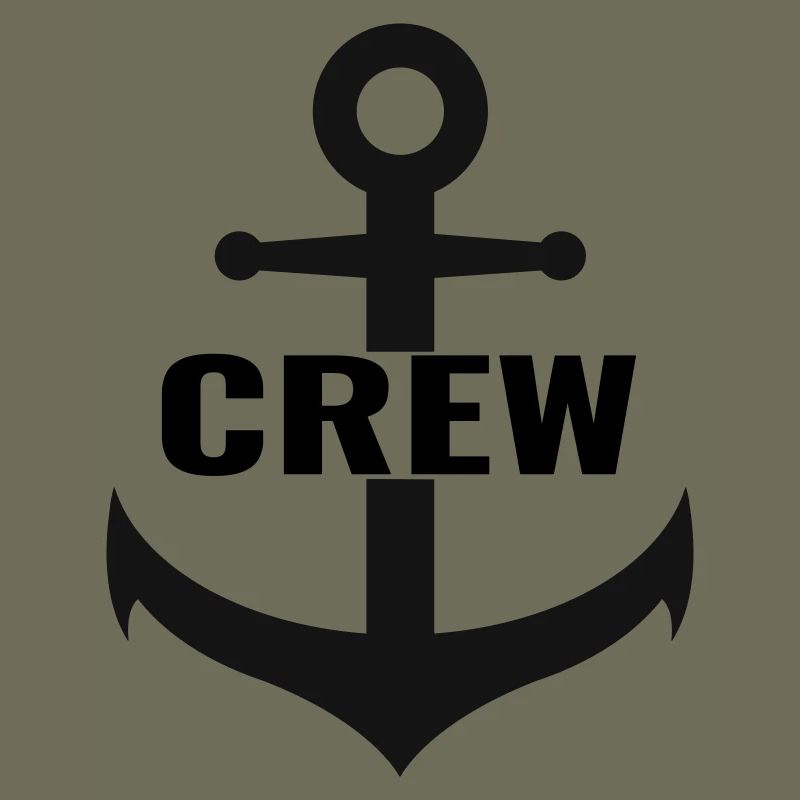 Crew mit Anker das Team Design