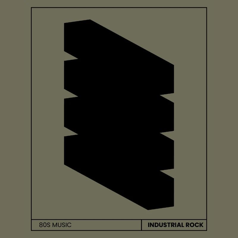 Affiche rock industriel
