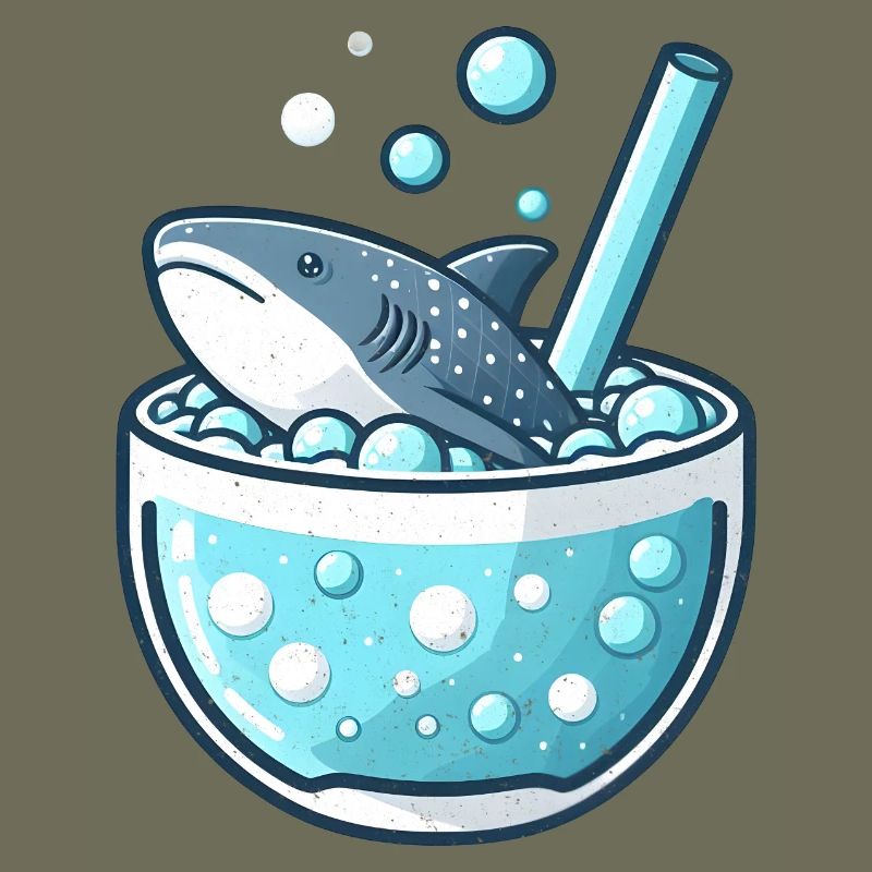 Whale Shark in a Bubble Tea Mug