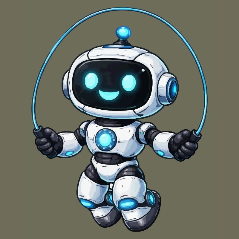 Seilspringen Roboter-Springer