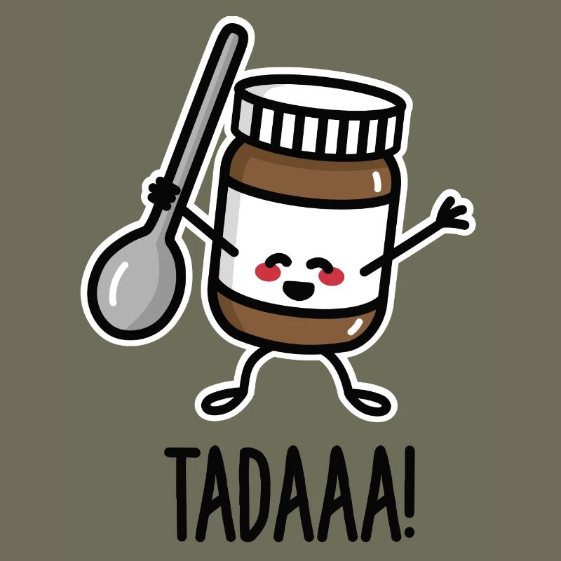 Tadaaa! Happy chocolate spread with spoon