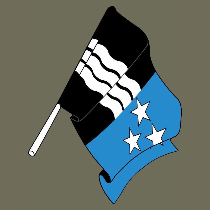 Flagge Aargau Schweiz