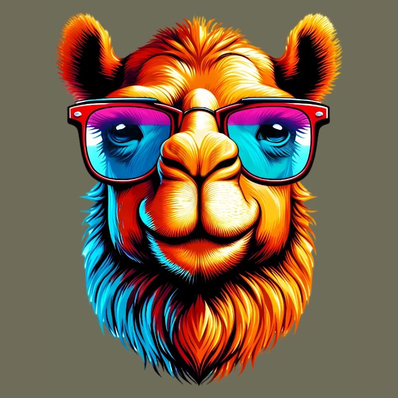 Camel with sunglasses