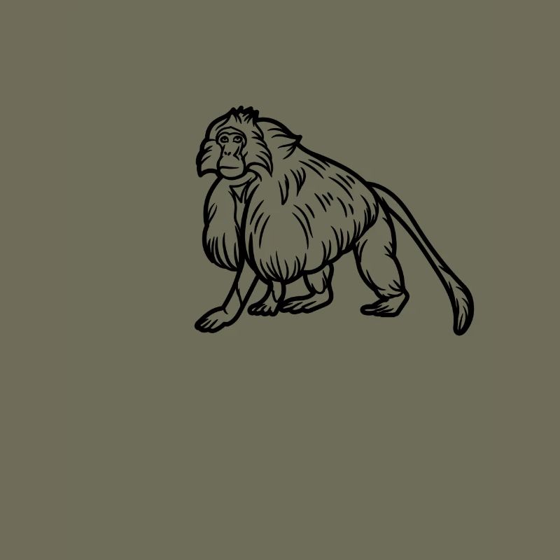 Gelada-Affe
