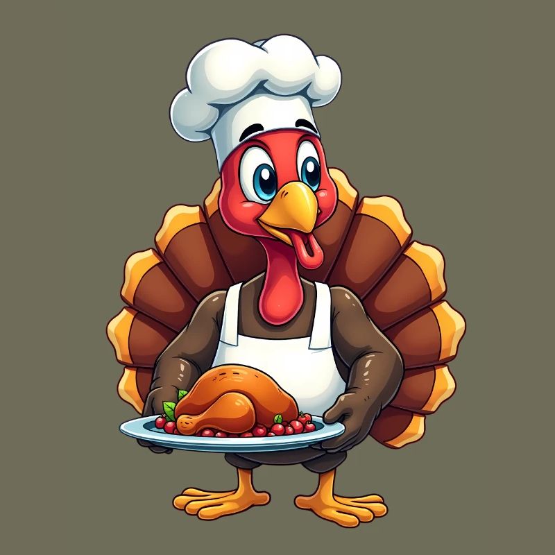 Cuisinier de dinde de Thanksgiving Thanksgiving