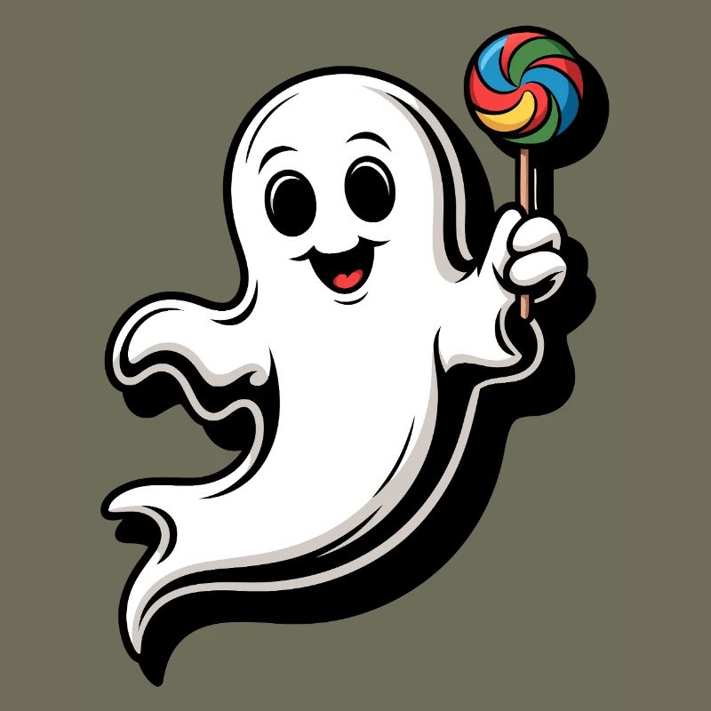 Fröhlicher Geist mit Lollipop