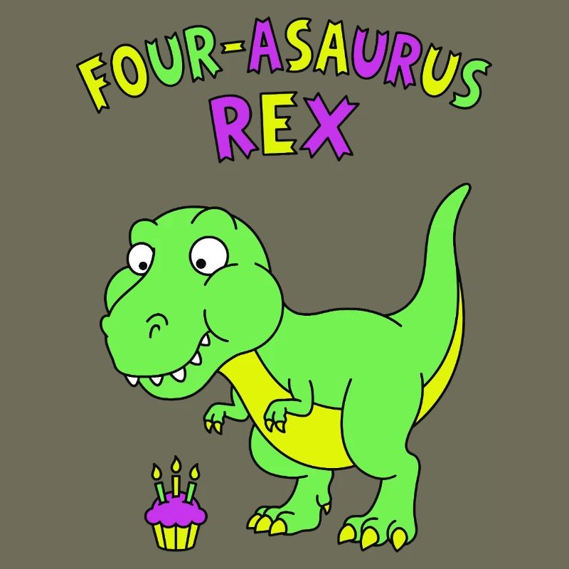 Four-asaurus Rex 4 Geburtstag