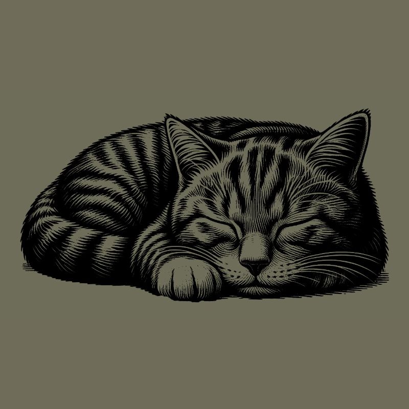 Cute sleeping kitten