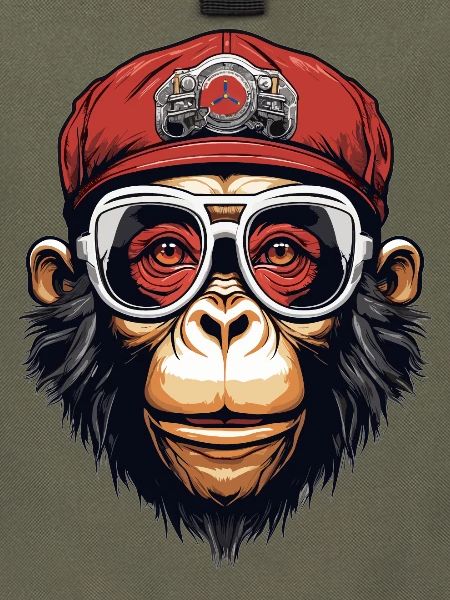 Cooler Affe