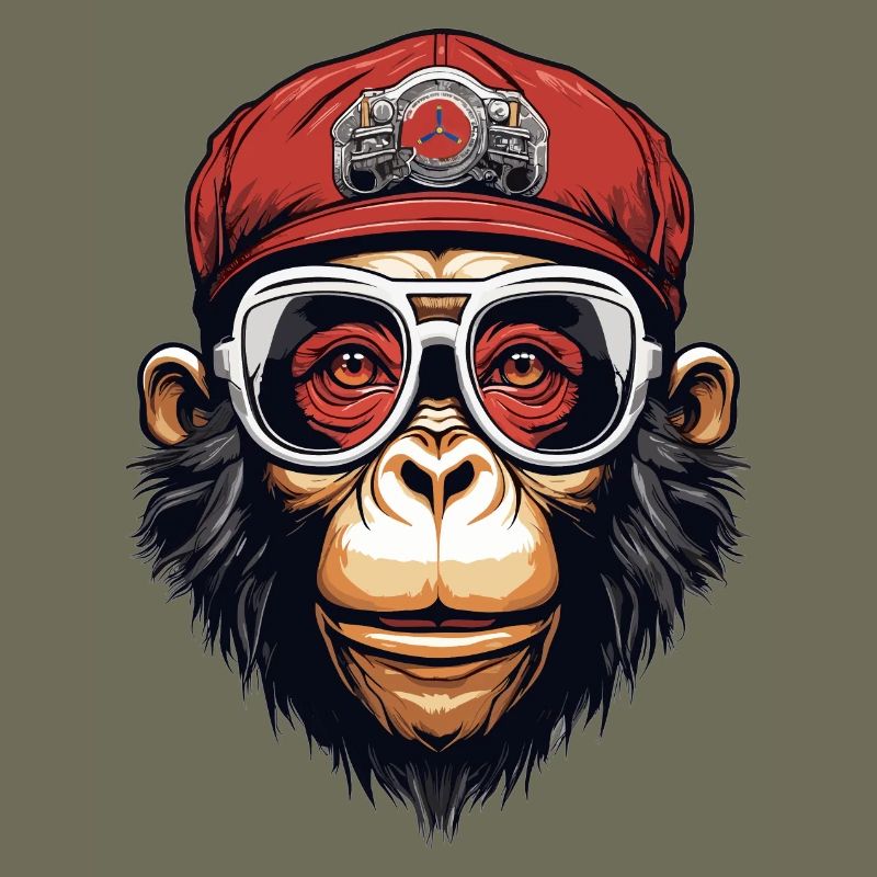 Cooler Affe