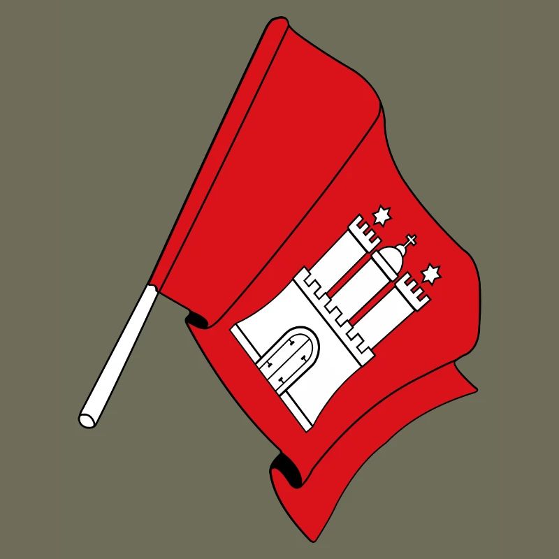 Drapeau Hambourg
