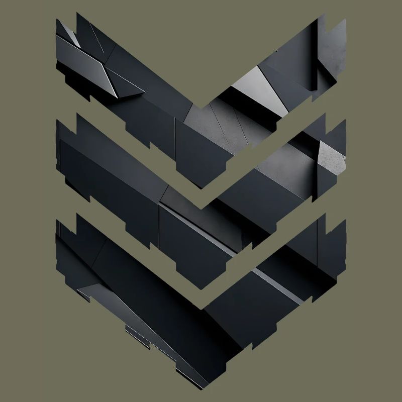 Abstract Black Geometric Pattern