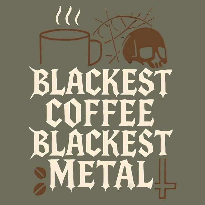 Schwarzer Kaffee Metal