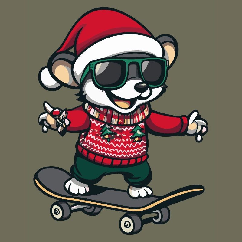 Mouse Christmas Funny
